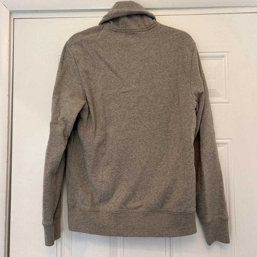 Polo Ralph Lauren Shawl Collar Cardigan Sweater Small Gray Cotton Blend Classic